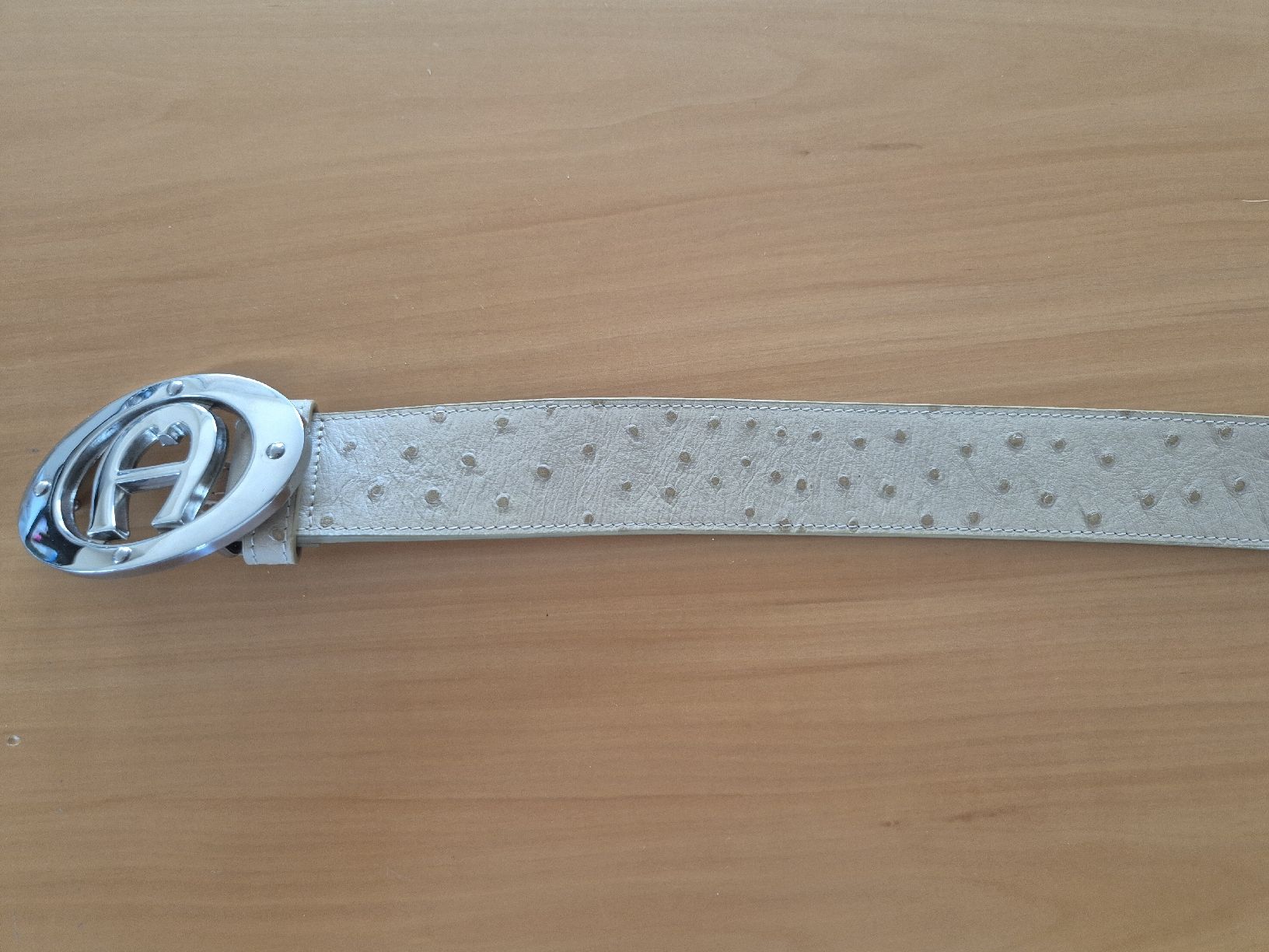 Aigner Gürtel: Aigner Gurt Straussenleder Grösse 100cm / 40in  – Gebraucht aus Zürich von Corrosion 5
