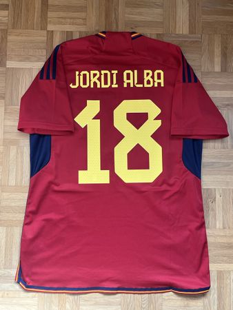 Original Jordi Alba Spanien 2022 Trikot L