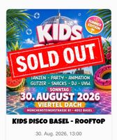 2 Tickets (1 Kind & 1 Elternteil) Kids Disco Basel Rooftop