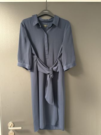 123 Damen Kleid dunkelblau Grösse 40 guter Zustand
