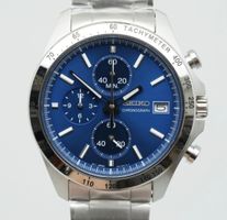 Seiko Selection Blue Dial Chronograph Sport Watch New