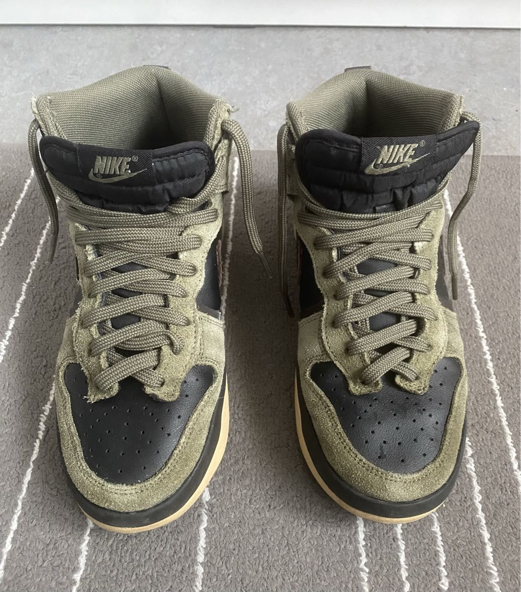Nike Scarpe da uomo: Nike Sneaker Schuhe Dunk High Up olive Gr 38 – Nuovo (secondo la descrizione) da Grenchen venduto da Tirana 1