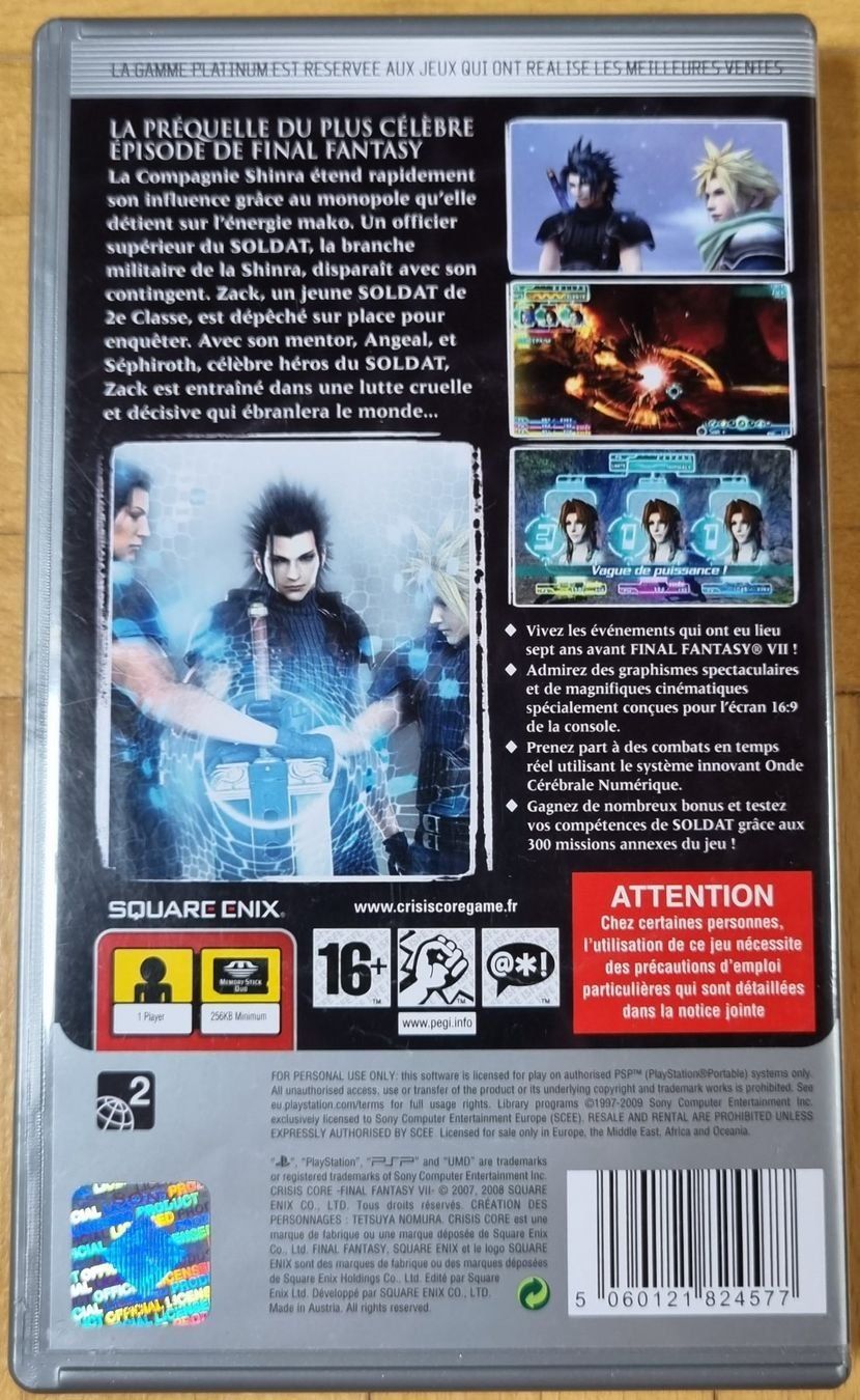 Sony Spiele: PSP : Crisis Core - Final Fantasy VII – Gebraucht aus Froideville von xXSebastienXx 1