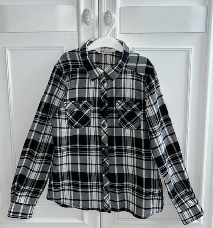 H&M girls shirt blouse 9-10 Y 140 NEW
