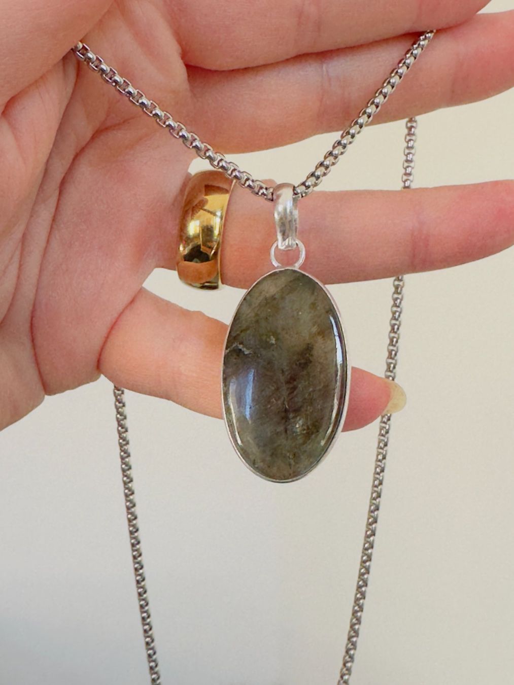 Catenine: Fashionable labradorite necklace – Nuovo e nell'imballaggio originale da Genève venduto da AGBERG 5
