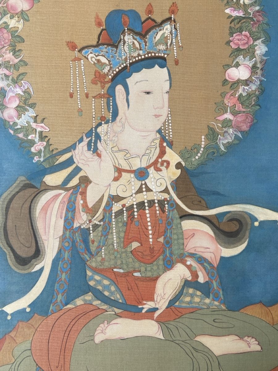 Dipinti: Mon tableau, « Manjushri Bodhisattva » – Nuovo e nell'imballaggio originale da Kriens venduto da Gallery-Vimala 2
