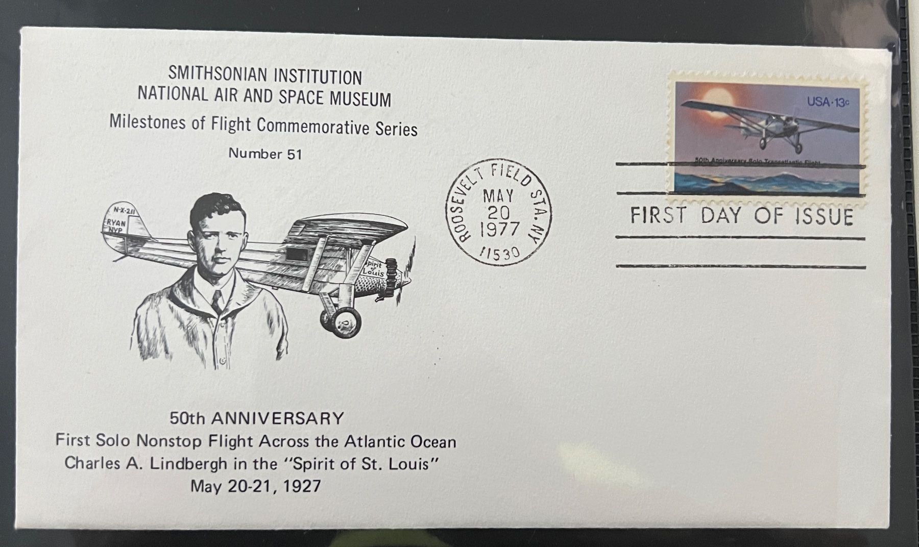 Tutti i francobolli: USA Air Space Museum Ersttag 1977 – Usato da Rotkreuz venduto da Parcore