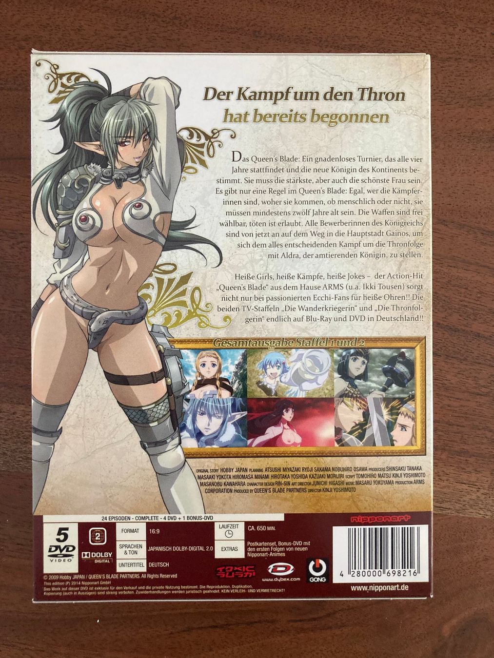 Tutti i DVDs: Queen's Blade: Staffel 1+2 - Gesamtausgabe – Nuovo (secondo la descrizione) da Mauensee venduto da Etrigan 1