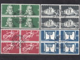 SBK 281 - 284 im 4er-Block mit schönen Stempel