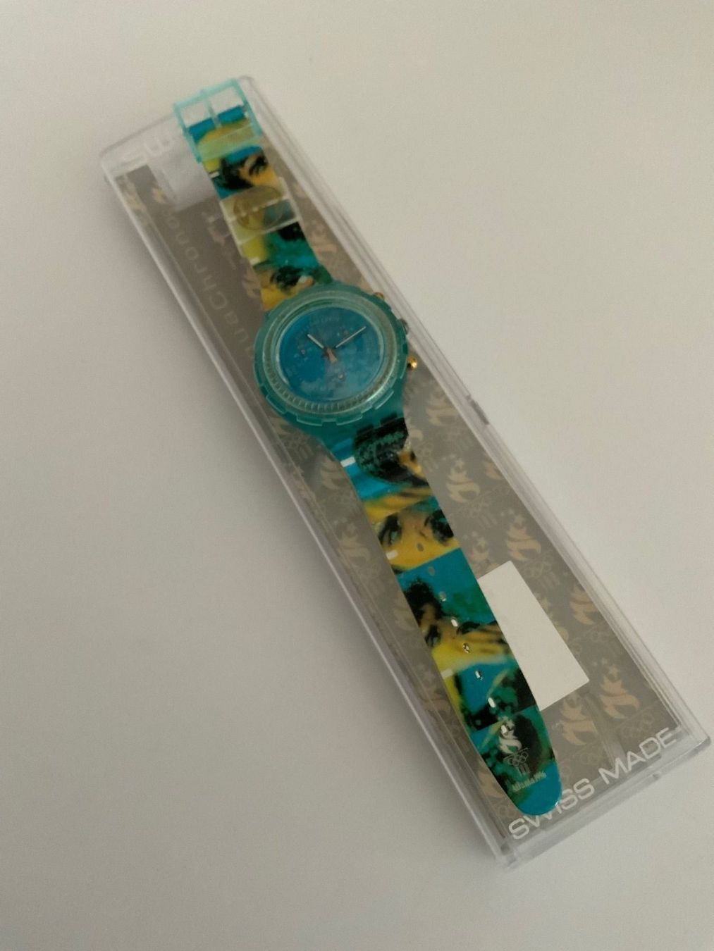 Swatch Orologi: MARK SPITZ Swatch OLYMPIA - ungetragen - VINTAGE – Nuovo e nell'imballaggio originale da Wettswil venduto da rotonda 3