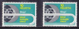 1967  Retuschen 3.02a + 3.04b  ** Postfrisch **  Spez.30Fr.