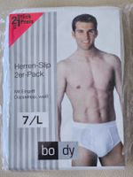 Herren-Slip 2er-Pack Slip Doppelripp Unterhosen bo dy 7 / L
