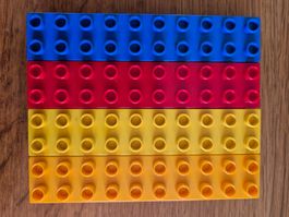 Lego Duplo Bausteine 2 x 10 Noppen 4 Stück (1149)