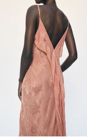 Zara Kleid Damen rosa Grösse S floral Spitze neu