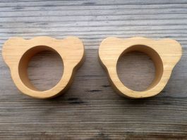 Eierbecher aus Holz, Serviettenring