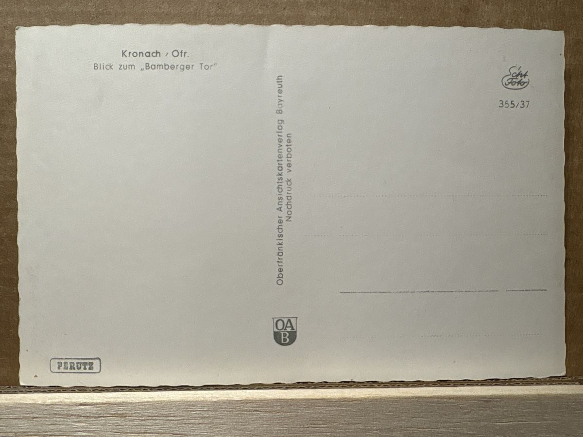 Cartes postales: AK von Kronach – D'occasion à Rümlang par Kartenpost1 1
