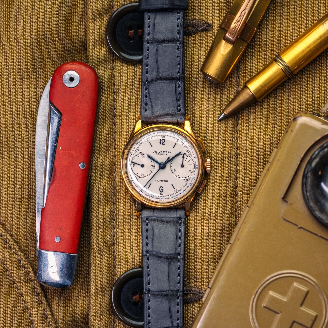 Universal Genève Orologi: Universal Genève Compur or jaune 18kt – Usato da Genève venduto da jon_wy77 3