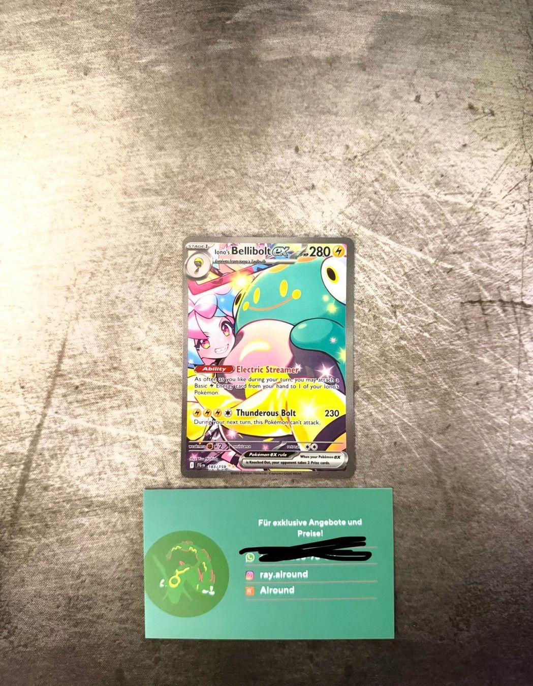 Pokémon Sammelbilder & Trading cards: Pokemon Ionos Bellibolt ex 183 ENG – Gebraucht aus Basel von ray.alround