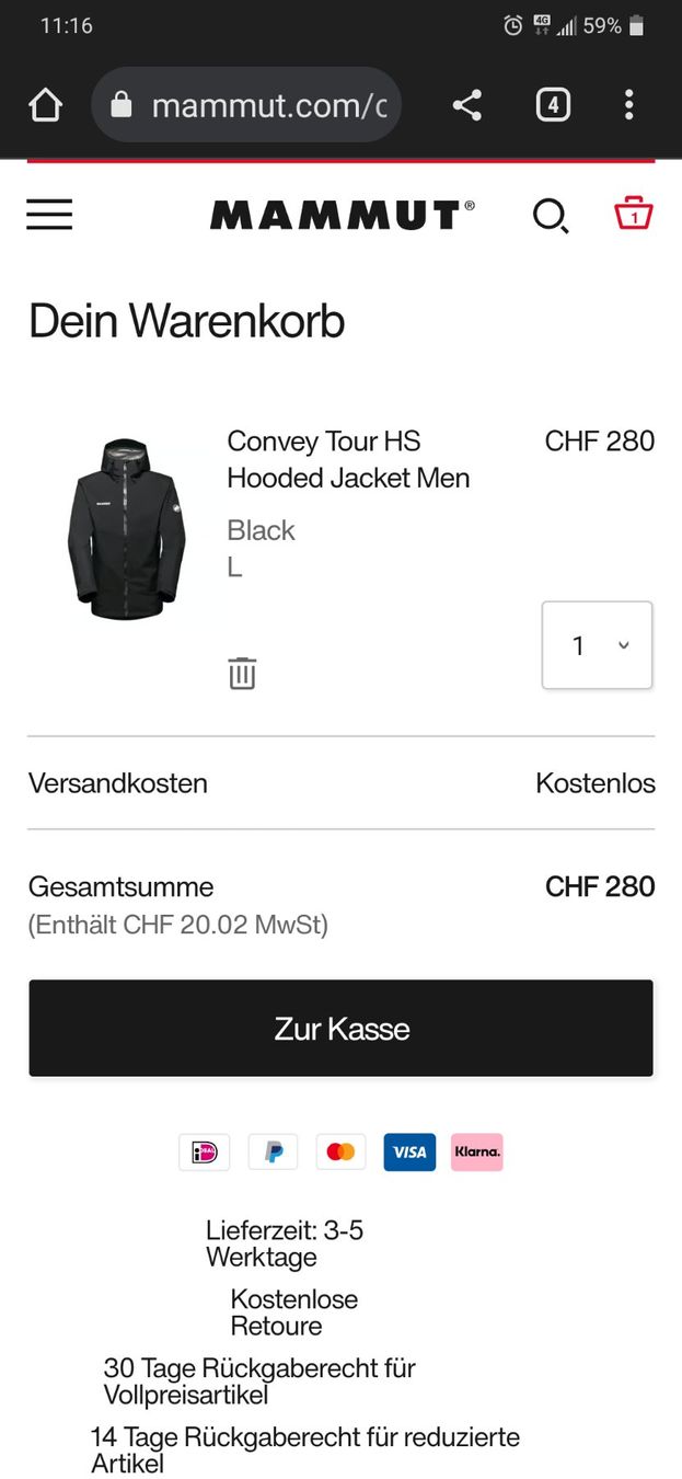 Mammut Giacche: Mammut Goretex Jacke M - NEU – Nuovo (secondo la descrizione) da Ebikon venduto da brombomboli 7