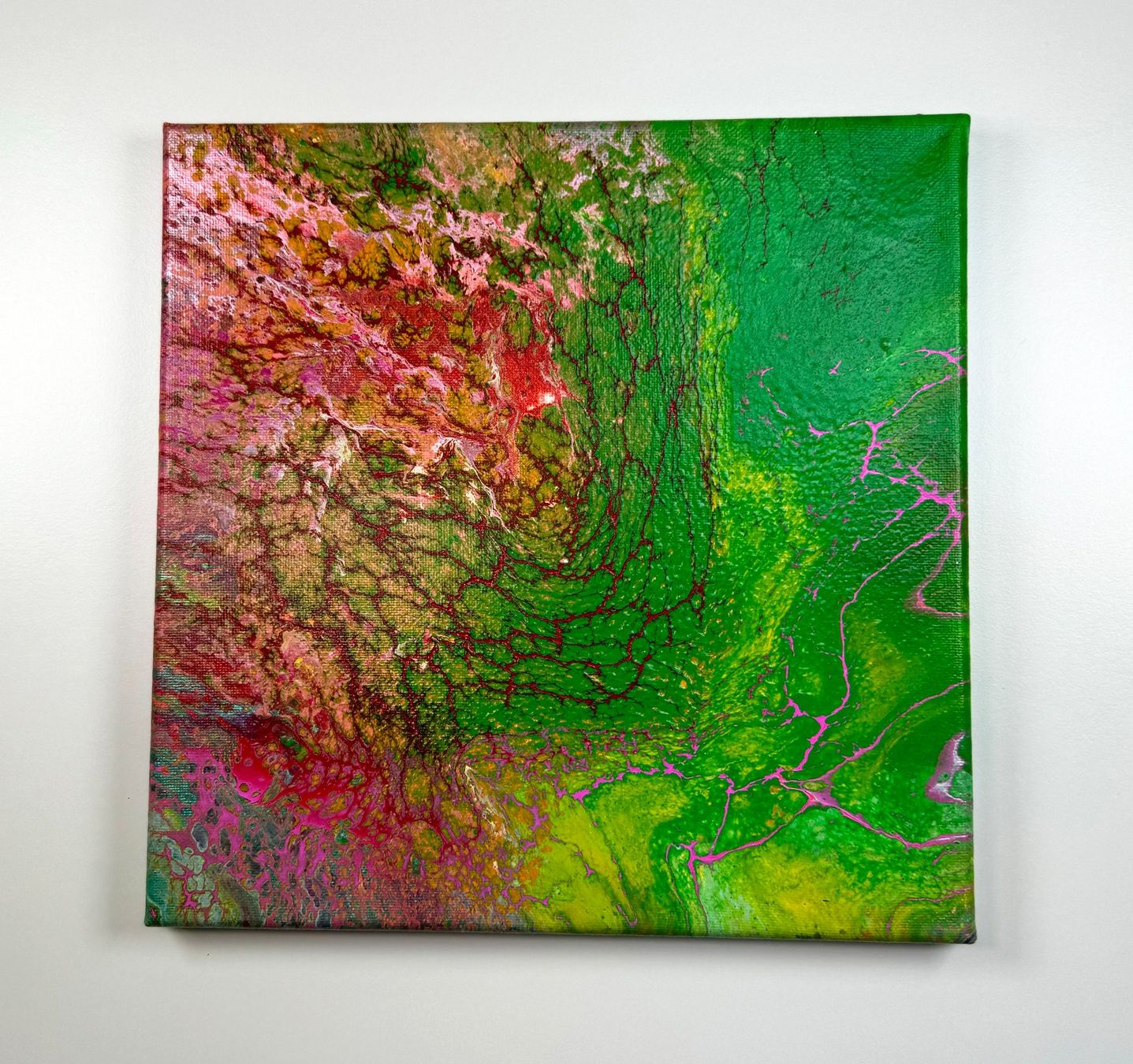 Dipinti: Acryl-Flüssigmalerei, quadratisch – Usato da Schlieren venduto da MayaSheng1983
