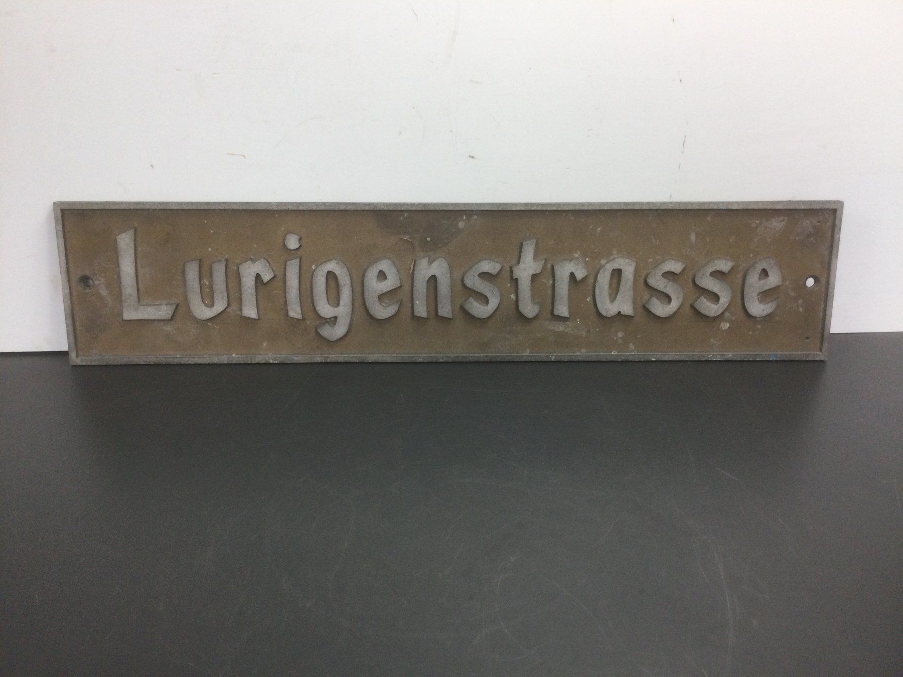 Insegne: Altes Strassenschild Lurigenstrasse – Usato da Wangen SZ venduto da kuriosum12 2