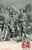 Interlaken  BE   -   Bergführer im Berner Oberland   um 1911