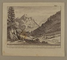 GRINDELWALD GLETSCHER, KUPFERSTICH 1778