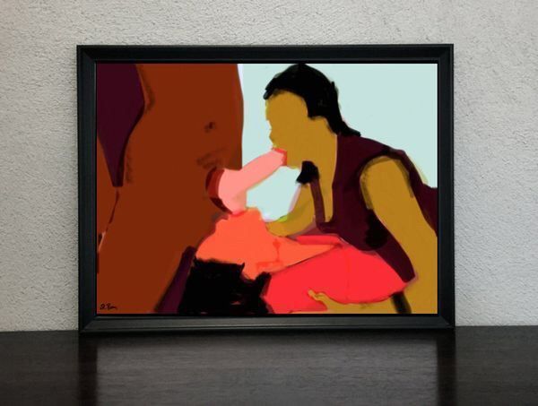 Interracial Pop - Interracial Threesome Pop Art Kunst Porn Erotik Bild Nude | Kaufen auf  Ricardo