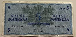 Finnland 5 Markkaa 1963