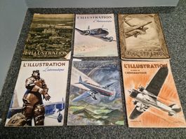 Aeronautique Illustration  1924 / 28/ 32/ 34 /36/ 38 Franz.