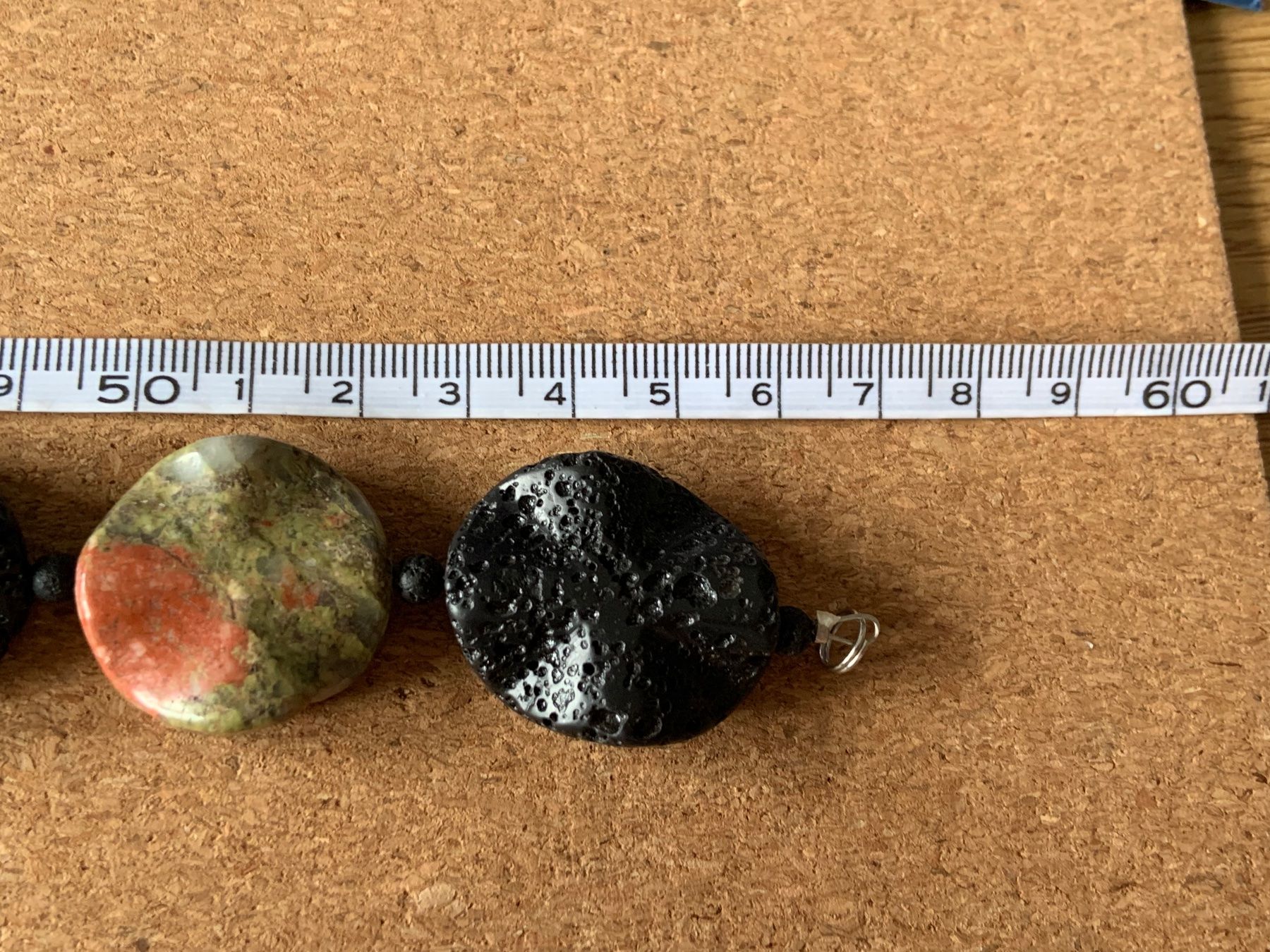 Catenine: Vulkanstein Kette und Jaspis (57cm) – Usato da Dittingen venduto da Bijoubelle 4