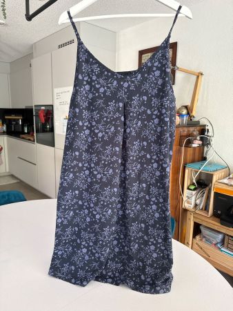 Robe d'été légère John Baner à fleurs bleues, taille L