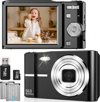 50MP 1080P FHD Fotokamera Autofokus 16X Digitalzoom Tragbare