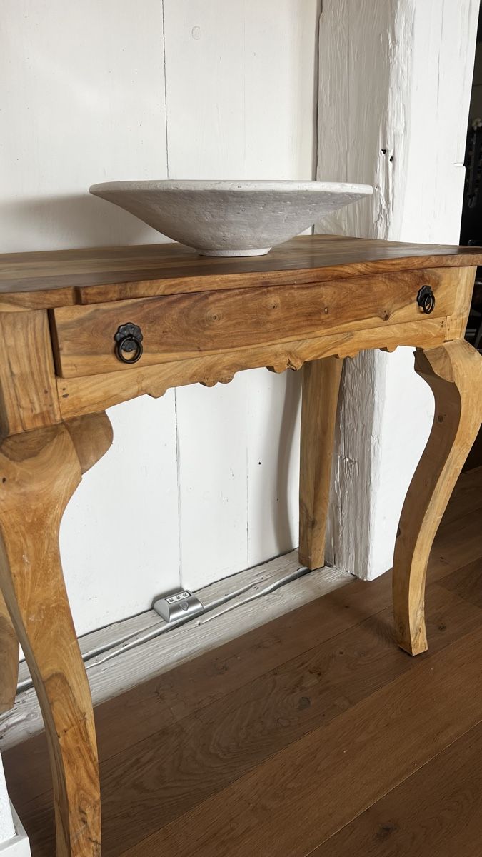 Tavoli: Holzkonsole mit Schublade – Nuovo (secondo la descrizione) da Jona venduto da Lili.lou