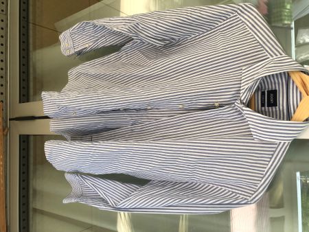 Blue slim fit striped shirt from Joop