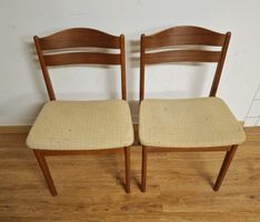 Zwei Vintage Teak Holz Stühle Essenstühl Maden Dänemark 60er