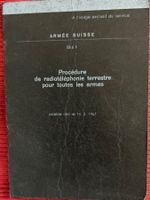 Procédure de radiotéléphonie terrestre pour toutes les armes