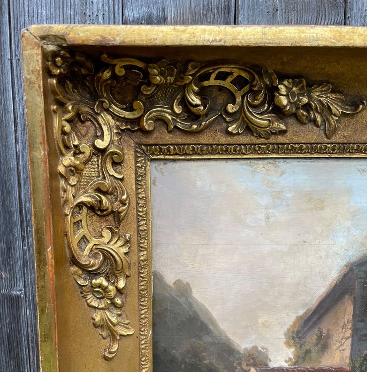 bilderrahmen uhr antik