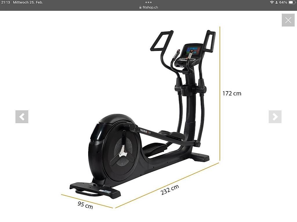 Taurus Vélos d'appartement: TAURUS Crosstrainer kaum benutzt – D'occasion à Uetikon am See par rpi_v5t7 2