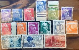 FRANCE timbres anciens neufs ** ~1940-50