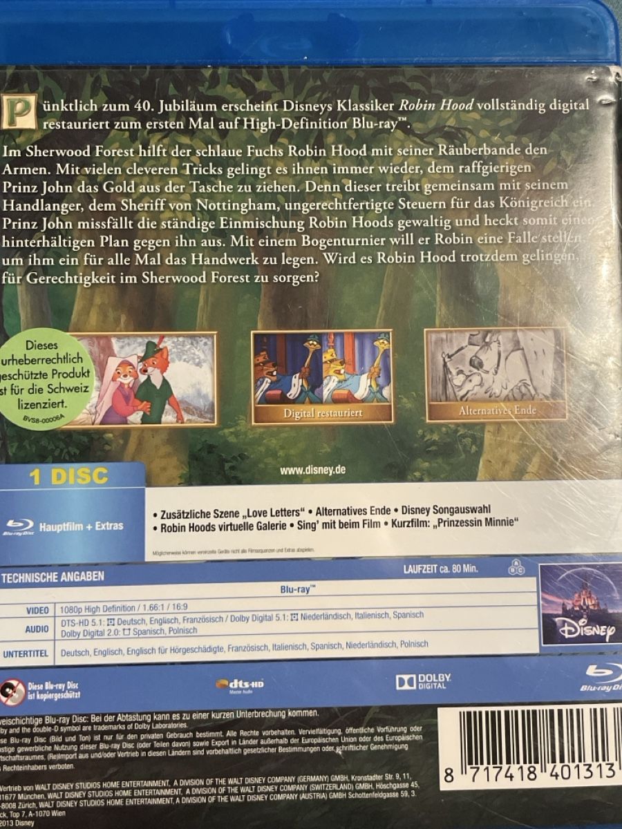 Alle DVDs: Robin Hood (1973) – Gebraucht aus Waldenburg von Gonzo8 1