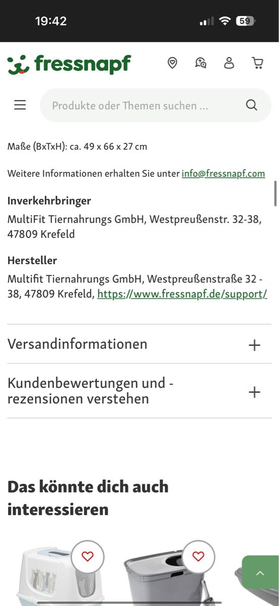 WC: Katzentoilette, Grau – Gebraucht aus Aesch BL von Kliana 3