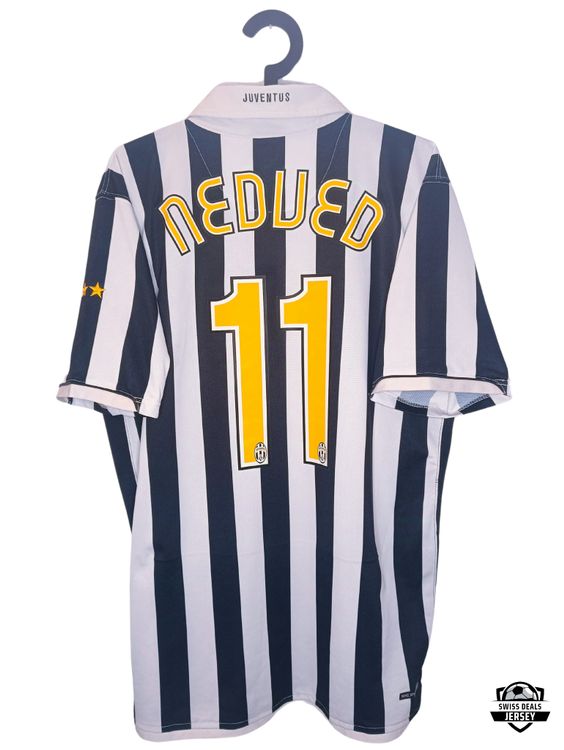 Maillot Extérieur Juventus 2007/08 Nedvěd #11 – Nike Taille S, Bleu, Rétro