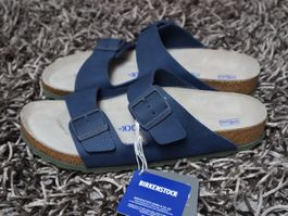 Birkenstock, Arizona, Gr. 42, blau, Soft Fussbett, NEU