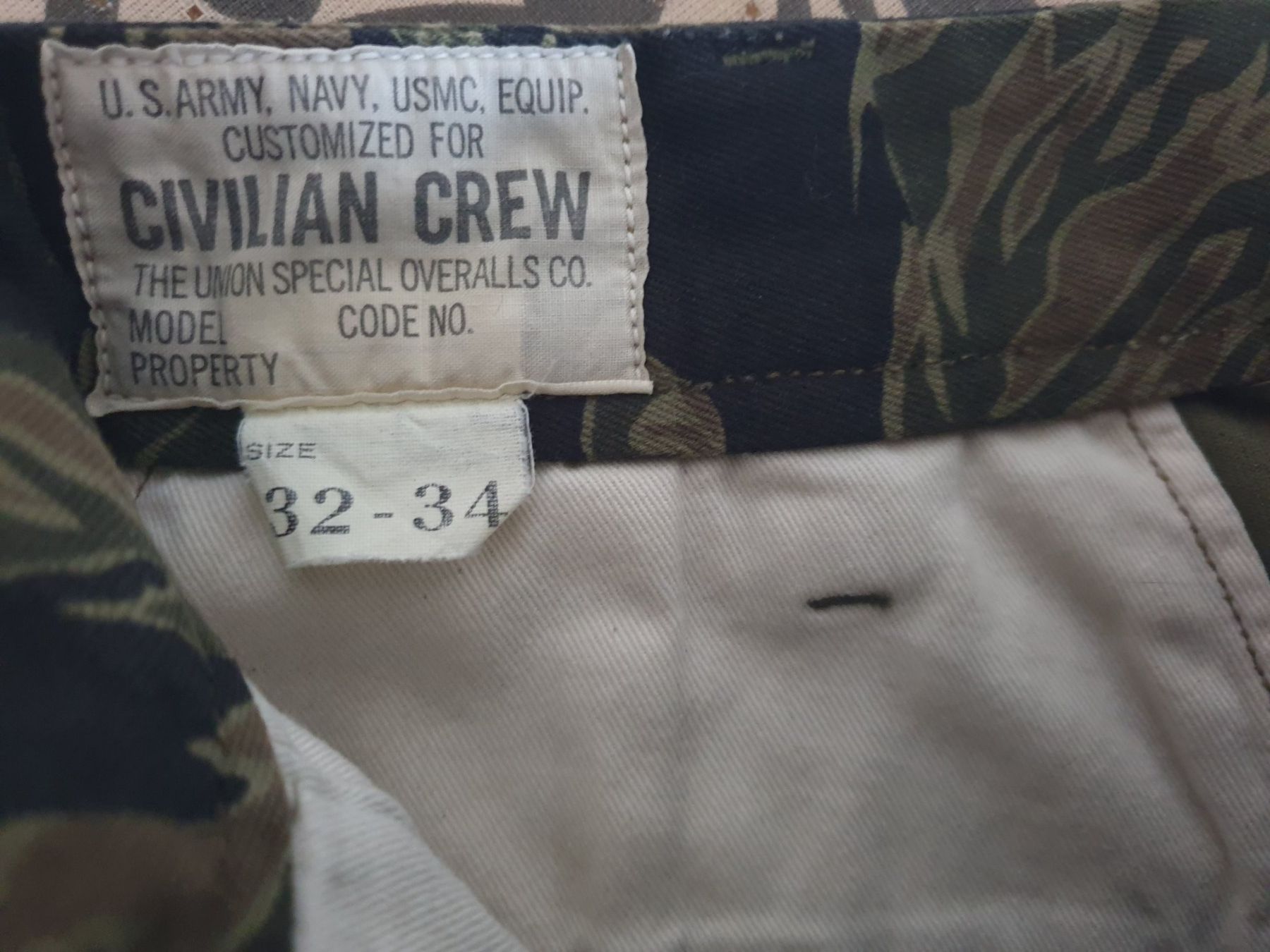 Pantaloni: Freewheelers tiger camo shorts – Nuovo (secondo la descrizione) da Lausanne venduto da LDahler 1