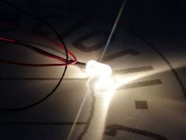 LED 5mm verkabelt, 12V DC, warmweiss