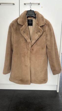 Kunstfell Mantel Outerwear Collection beige Grösse S