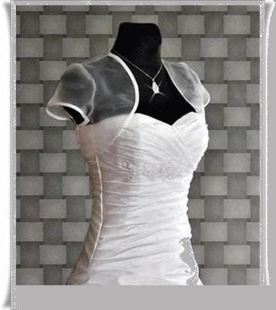 Bolero weiss/ivory 34,36,38,40,42 - AUSVERKAUF!!