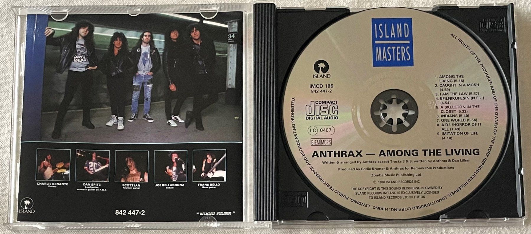CD: Anthrax – Among The Living - CD - 1987 – Usato da Uster venduto da Zardodel 1