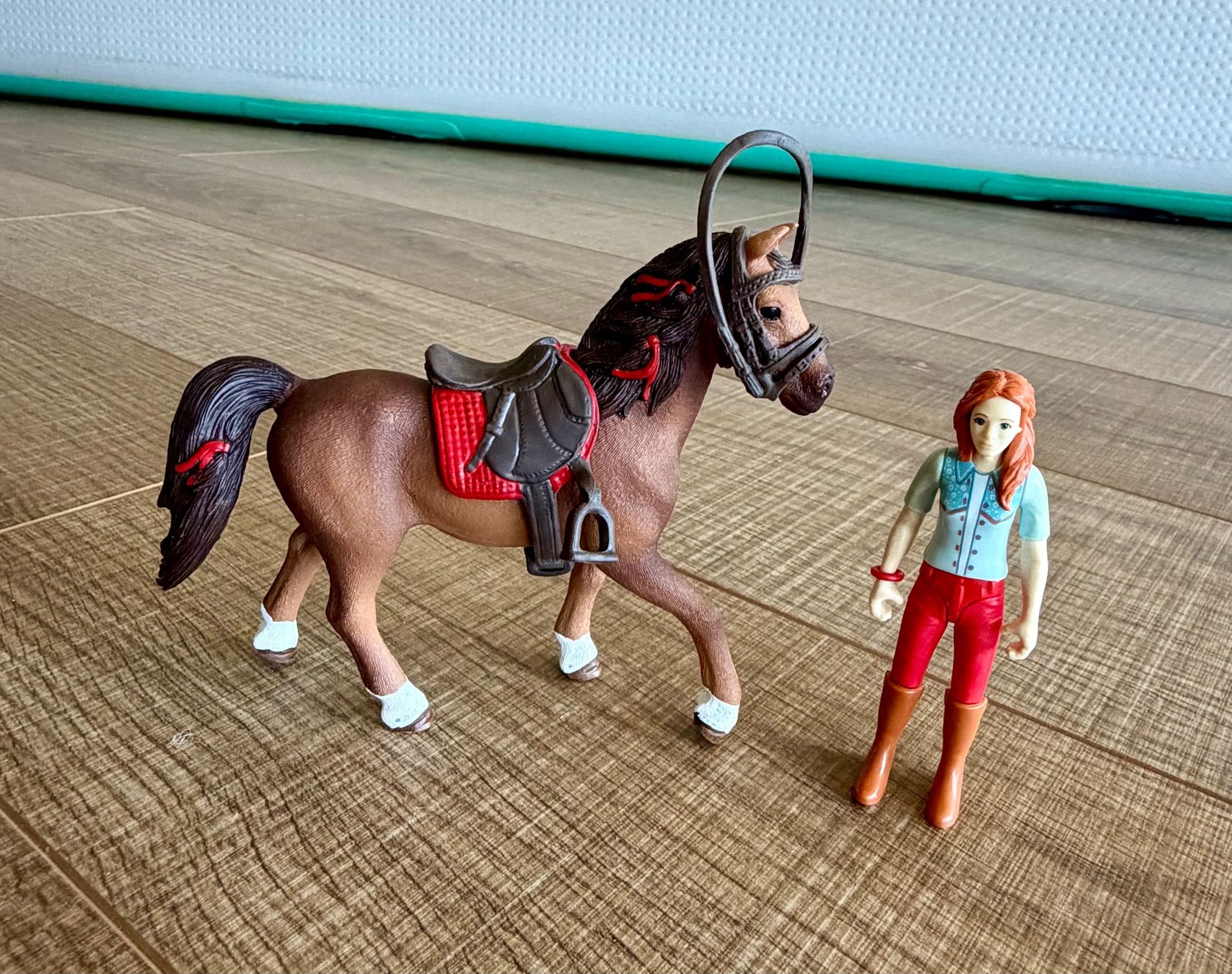 Schleich Spielzeuge: Schleich Pferd mit Reiterin – Gebraucht aus Scharnachtal von Annanass 1